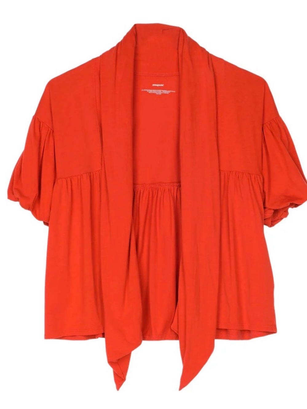 Patagonia Soft Knit Cardigan in Vivid Burnt Orange